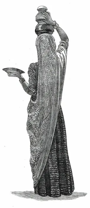 Framed Print : Costumes of Western India, Purdasi milkwoman, 1876. Creator: Unknown Framed Print : Costumes of Western India, Purdasi milkwoman, 1876. Creator: Unknown