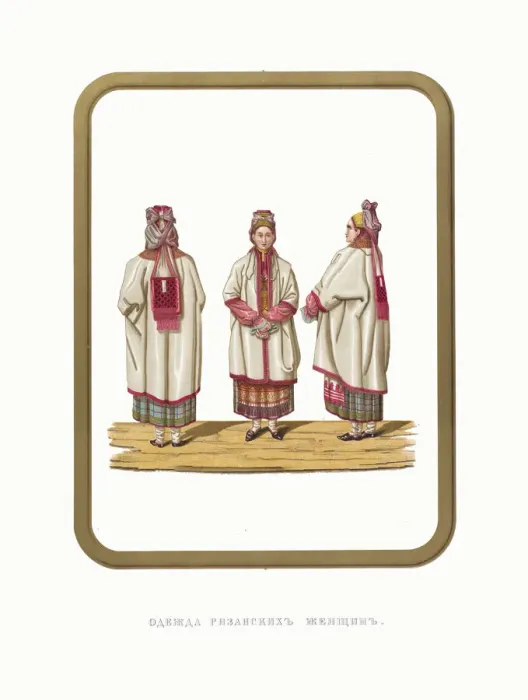 Framed Print : Costumes of Wome from Ryazan. From the Antiquities of the Russian State, 1849-1853 Framed Print : Costumes of Wome from Ryazan. From the Antiquities of the Russian State, 1849-1853