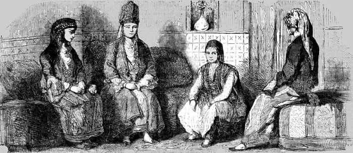 Framed Print : Costumes of the Women of Sinope - Marriage Dress of a Greek Female, 1854, Creator: Unknown Framed Print : Costumes of the Women of Sinope - Marriage Dress of a Greek Female, 1854, Creator: Unknown