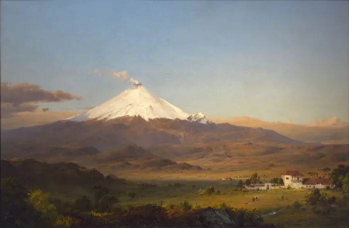 Framed Print : Cotopaxi, 1855. Creator: Frederic Edwin Church Framed Print : Cotopaxi, 1855. Creator: Frederic Edwin Church