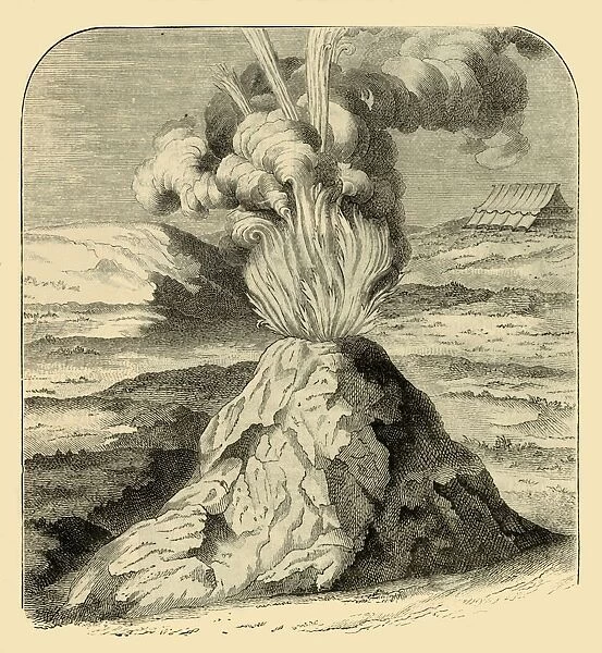 Cotopaxi in Eruption in 1743, 1881. Creator: Unknown