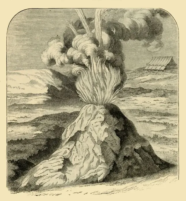 Framed Print : Cotopaxi in Eruption in 1743, 1881. Creator: Unknown Framed Print : Cotopaxi in Eruption in 1743, 1881. Creator: Unknown