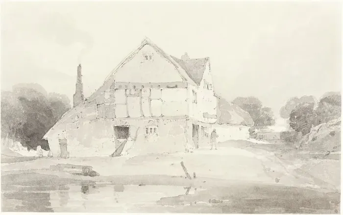 Framed Print : A Cottage at Dorking in Surrey, c. 1800 / 1801. Creator: John Sell Cotman Framed Print : A Cottage at Dorking in Surrey, c. 1800 / 1801. Creator: John Sell Cotman
