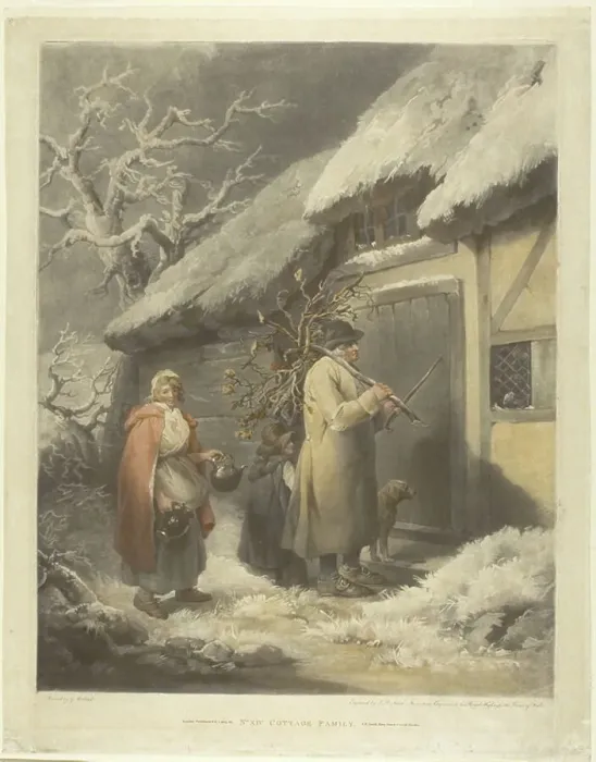 Framed Print : Cottage Family, c. 1791. Creator: John Raphael Smith Framed Print : Cottage Family, c. 1791. Creator: John Raphael Smith
