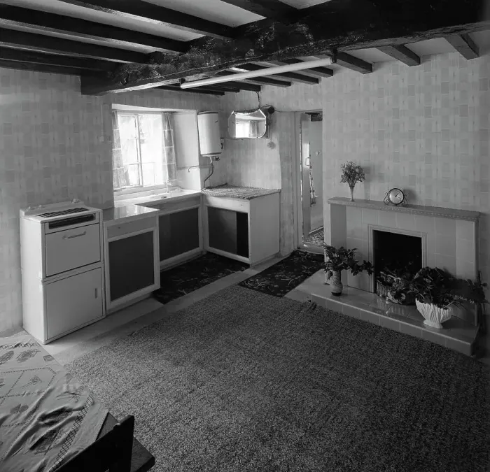 Framed Print : Cottage interior, Harlington, South Yorkshire, 1964. Artist: Michael Walters Framed Print : Cottage interior, Harlington, South Yorkshire, 1964. Artist: Michael Walters