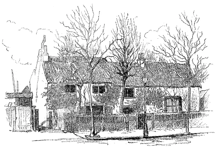 Framed Print : The Cottage of Miles Syndercombe, at Shepherd's Bush Green, about to be demolished: front view, 1890 Creator: Unknown Framed Print : The Cottage of Miles Syndercombe, at Shepherd's Bush Green, about to be demolished: front view, 1890 Creator: Unknown