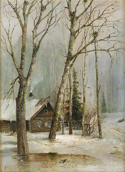Cottage in the Woods. Artist: Savrasov, Alexei Kondratyevich (1830-1897)