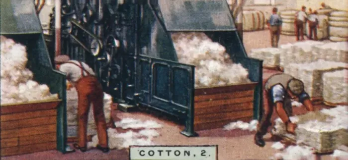 Framed Print : Cotton, 2. - Breaking up Bales in Mixing Room, England, 1928 Framed Print : Cotton, 2. - Breaking up Bales in Mixing Room, England, 1928