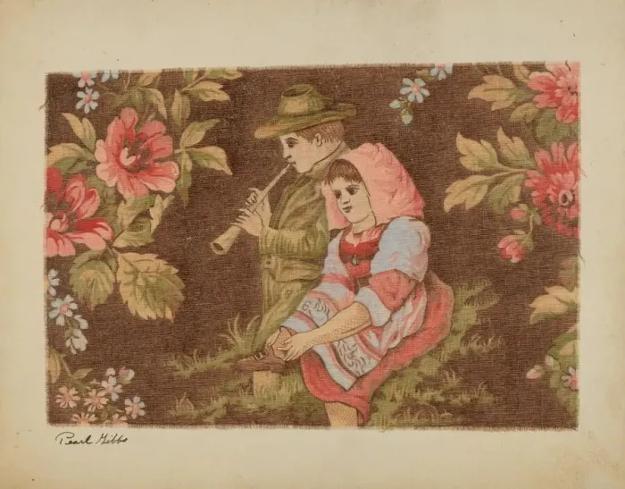 Framed Print : Cotton Cloth, c. 1939. Creator: Pearl Gibbo Framed Print : Cotton Cloth, c. 1939. Creator: Pearl Gibbo