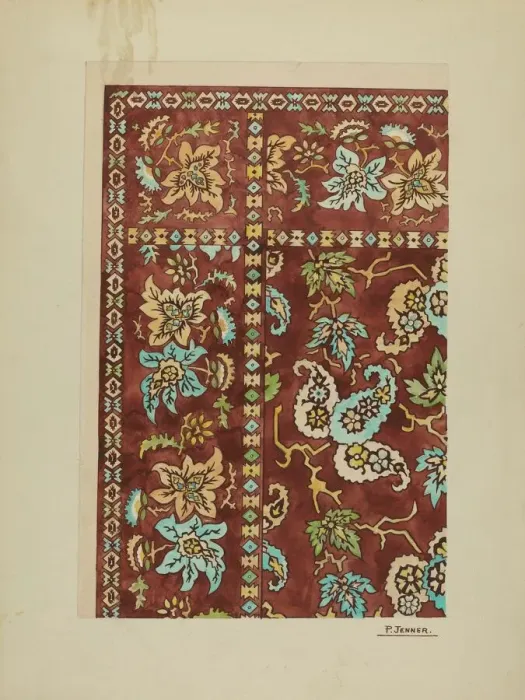 Framed Print : Cotton Kerchief, c. 1937. Creator: Percival Jenner Framed Print : Cotton Kerchief, c. 1937. Creator: Percival Jenner