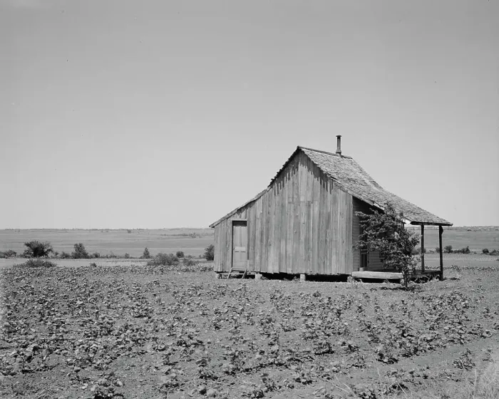 Framed Print : The cotton lands of Ellis County, Texas, 1937. Creator: Dorothea Lange Framed Print : The cotton lands of Ellis County, Texas, 1937. Creator: Dorothea Lange
