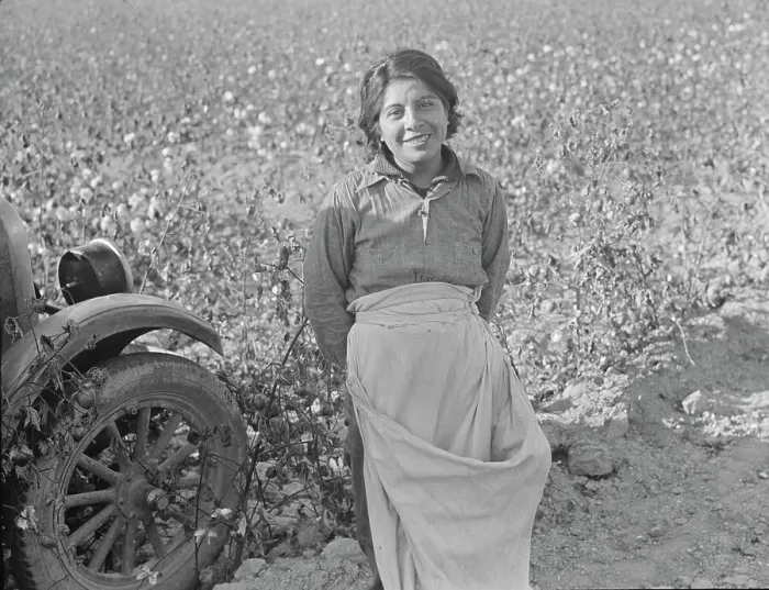 Framed Print : Cotton picker, Southern San Joaquin Valley, California, 1936. Creator: Dorothea Lange Framed Print : Cotton picker, Southern San Joaquin Valley, California, 1936. Creator: Dorothea Lange