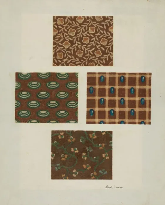 Framed Print : Cotton Prints, c. 1939. Creator: Albert J. Levone Framed Print : Cotton Prints, c. 1939. Creator: Albert J. Levone