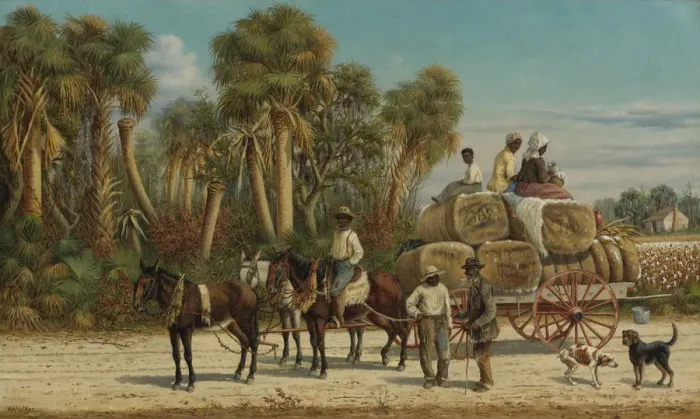 Framed Print : The Cotton Wagon, 1880s Framed Print : The Cotton Wagon, 1880s