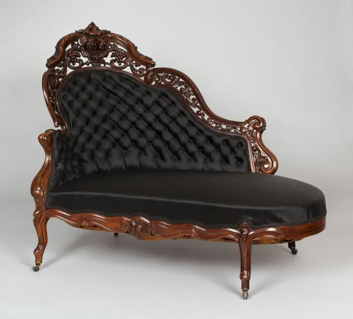 Framed Print : Couch, 1850 / 65. Creator: Unknown Framed Print : Couch, 1850 / 65. Creator: Unknown