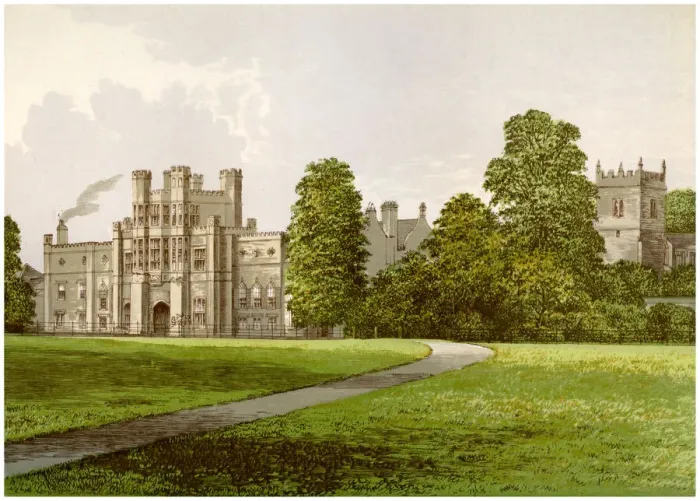 Framed Print : Coughton Court, Warwickshire, home of Baronet Throckmorton, c1880