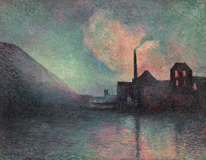 Framed Print : Couillet, The Night, 1896. Creator: Luce, Maximilien (1858-1941) Framed Print : Couillet, The Night, 1896. Creator: Luce, Maximilien (1858-1941)
