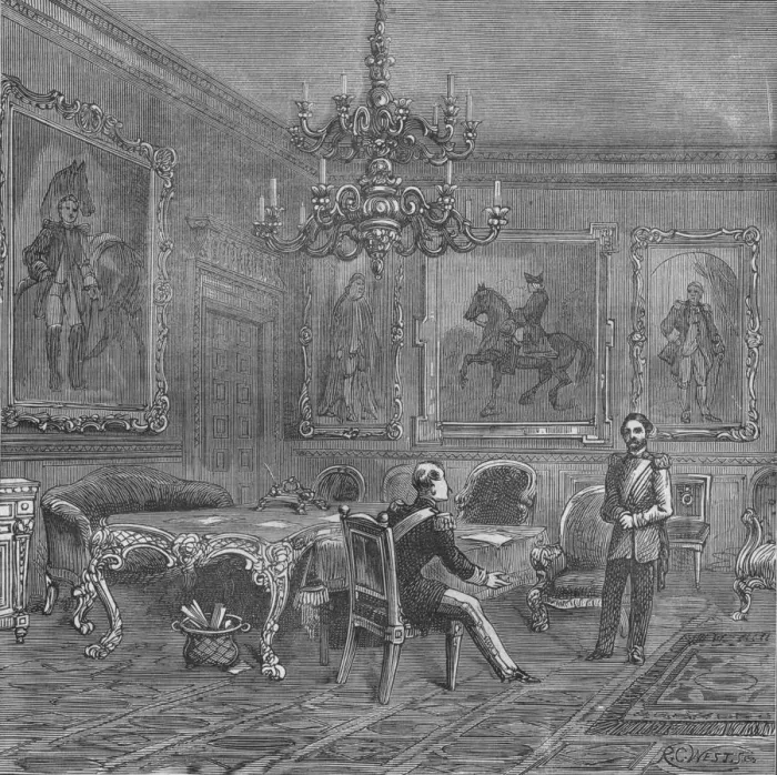 Framed Print : Council Chamber, St Jamess Palace, Westminster, London, c1840 (1878). Artist: RC West Framed Print : Council Chamber, St Jamess Palace, Westminster, London, c1840 (1878). Artist: RC West
