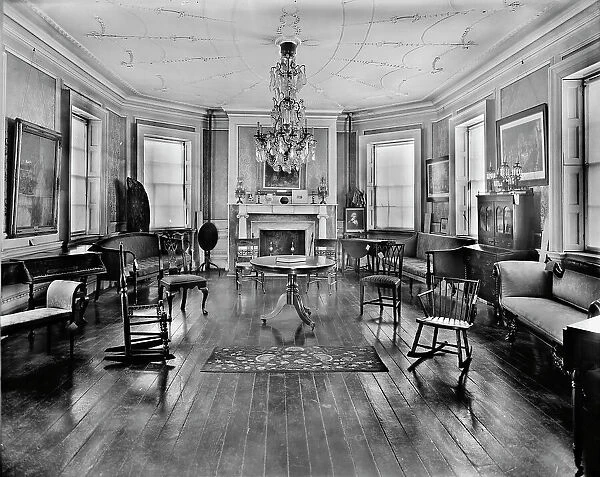 The Council chamber, Washington's headquarters i.e. Morris-Jumel mansion, N.Y. c1905-1915. Creator: Unknown