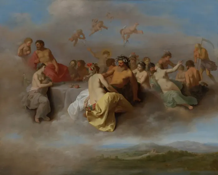Framed Print : Council of the Gods. Creator: Cornelis van Poelenburgh Framed Print : Council of the Gods. Creator: Cornelis van Poelenburgh