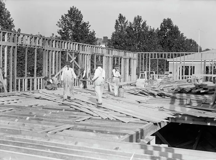 Framed Print : Council of National Defense Headquarters Under Construction, 1917. Creator: Harris & Ewing. Council of National Defense Headquarters Under Construction, 1917. Creator: Harris & Ewing Framed Print : Council of National Defense Headquarters Under Construction, 1917. Creator: Harris & Ewing. Council of National Defense Headquarters Under Construction, 1917. Creator: Harris & Ewing