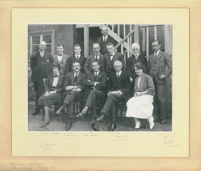 Framed Print : Council Office Staff, 1922-1923 Creator: Unknown Framed Print : Council Office Staff, 1922-1923 Creator: Unknown