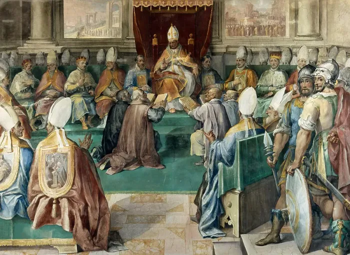 Framed Print : The Council of Vienne, ca 1585-1590. Creator: Nebbia, Cesare (1536-1614) Framed Print : The Council of Vienne, ca 1585-1590. Creator: Nebbia, Cesare (1536-1614)