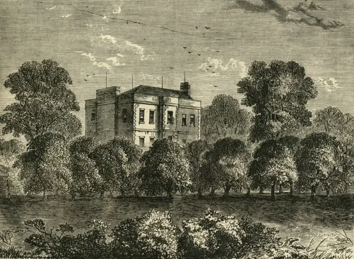 Framed Print : Councillor Agars House, Somers Town, in 1830, (c1876). Creator: Unknown Framed Print : Councillor Agars House, Somers Town, in 1830, (c1876). Creator: Unknown