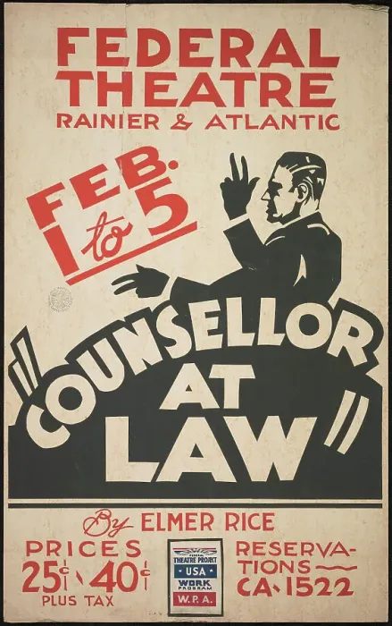 Framed Print : Counsellor at Law, [193-]. Creator: Unknown