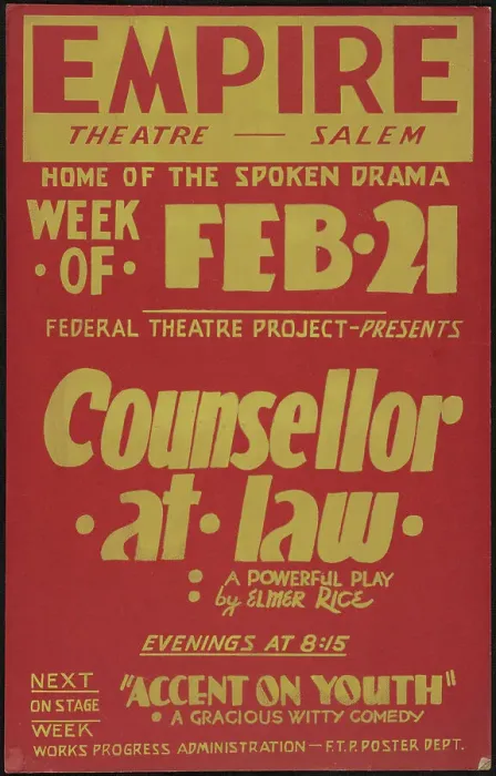 Framed Print : Counsellor at Law, Salem, MA, 1938. Creator: Unknown Framed Print : Counsellor at Law, Salem, MA, 1938. Creator: Unknown
