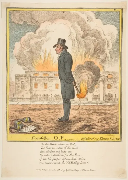 Framed Print : Counsellor O. P. -Defender of our Theatric Liberties, December 5, 1809 Framed Print : Counsellor O. P. -Defender of our Theatric Liberties, December 5, 1809