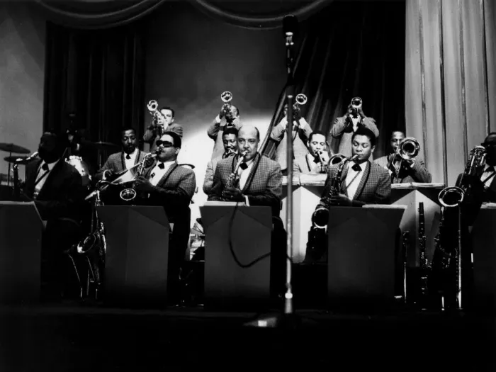 Framed Print : Count Basie Band, 1960s. Creator: Brian Foskett Framed Print : Count Basie Band, 1960s. Creator: Brian Foskett