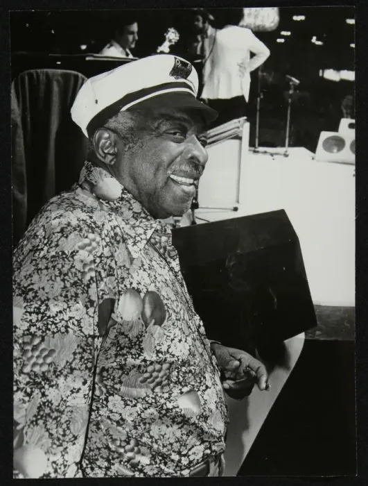 Framed Print : Count Basie at the Grosvenor House Hotel, London, 1979. Artist: Denis Williams Framed Print : Count Basie at the Grosvenor House Hotel, London, 1979. Artist: Denis Williams