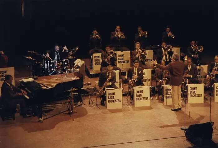 Framed Print : Count Basie Orchestra, Northampton, England, 1989. Creator: Brian Foskett Framed Print : Count Basie Orchestra, Northampton, England, 1989. Creator: Brian Foskett
