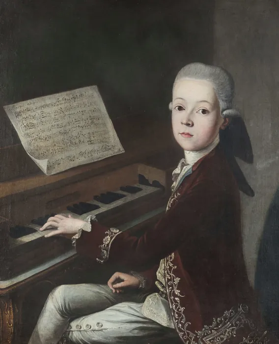 Framed Print : Count Carl Firmian at the harpsichord. Creator: Helbling, Franz Thaddaus (1737-1783) Framed Print : Count Carl Firmian at the harpsichord. Creator: Helbling, Franz Thaddaus (1737-1783)