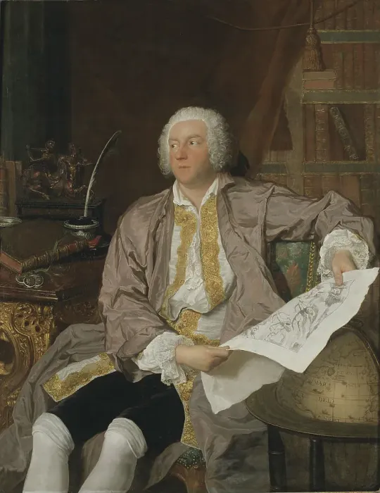 Framed Print : Count Carl Gustaf Tessin, mid-18th century. Creator: Jacques-Andre-Joseph Aved Framed Print : Count Carl Gustaf Tessin, mid-18th century. Creator: Jacques-Andre-Joseph Aved