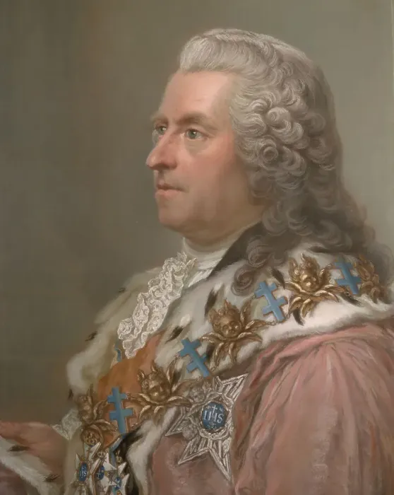 Framed Print : Count Carl Gustaf Tessin - pendant, 1761. Creator: Gustaf Lundberg