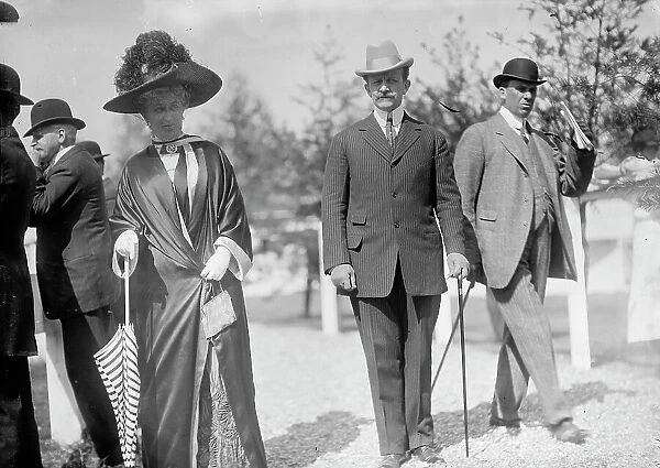 Count J.H. Von Bernstorff, Ambassador From Germany...At Horse Show with The Countess, 1911. Creator: Harris & Ewing. Count J.H. Von Bernstorff, Ambassador From Germany...At Horse Show with The Countess, 1911. Creator: Harris & Ewing