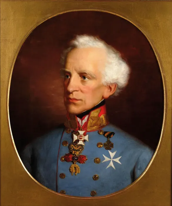 Framed Print : Count Laval Graf Nugent von Westmeath (1777-1862). Creator: Amerling Framed Print : Count Laval Graf Nugent von Westmeath (1777-1862). Creator: Amerling