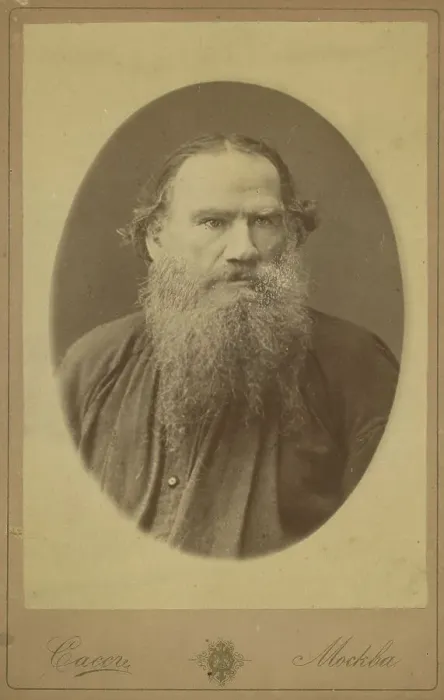 Framed Print : Count Leo Tolstoy, half-length portrait, facing right, between 1880 and 1886. Creator: Sass Framed Print : Count Leo Tolstoy, half-length portrait, facing right, between 1880 and 1886. Creator: Sass