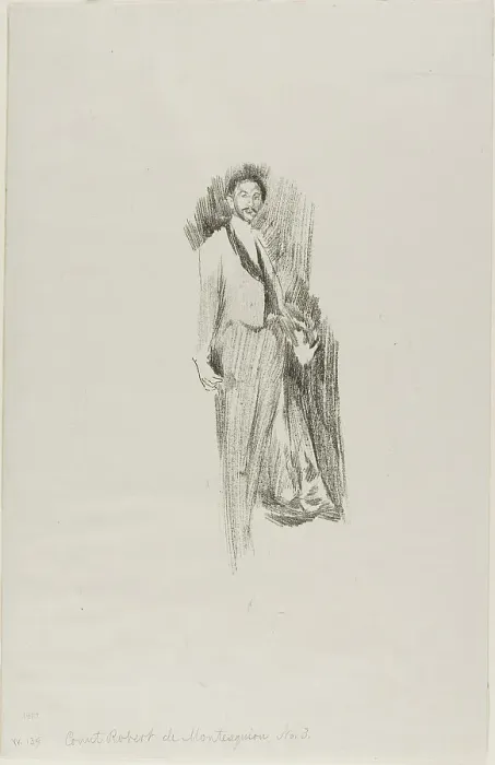 Framed Print : Count Robert de Montesquiou, 1894. Creator: Beatrix Godwin Whistler Framed Print : Count Robert de Montesquiou, 1894. Creator: Beatrix Godwin Whistler