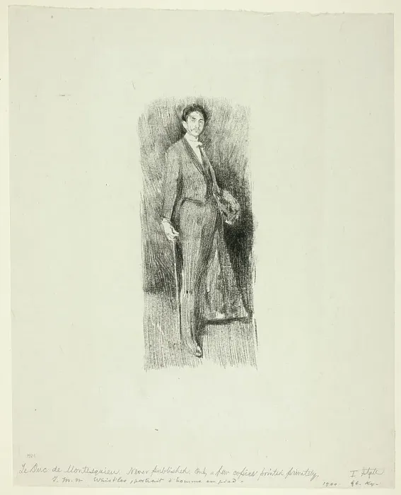 Framed Print : Count Robert de Montesquiou, 1894. Creator: Beatrix Godwin Whistler Framed Print : Count Robert de Montesquiou, 1894. Creator: Beatrix Godwin Whistler