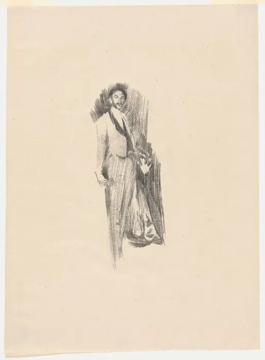 Framed Print : Count Robert de Montesquiou, 1894. Creator: Beatrix Godwin Whistler