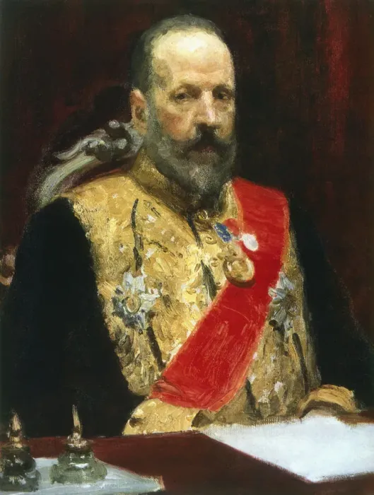Framed Print : Count Witte, Russian statesman, c1901-1903. Artist: Il ya Repin Framed Print : Count Witte, Russian statesman, c1901-1903. Artist: Il ya Repin