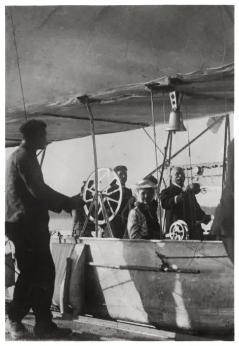 Framed Print : Count Zeppelin with his daughter in the gondola of Zeppelin LZ3, Germany, c1906-1908 (1933) Framed Print : Count Zeppelin with his daughter in the gondola of Zeppelin LZ3, Germany, c1906-1908 (1933)