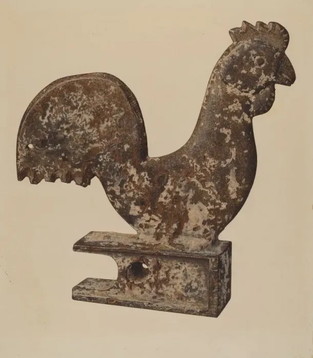 Framed Print : Counterbalance Rooster, 1938. Creator: Lloyd Charles Lemcke