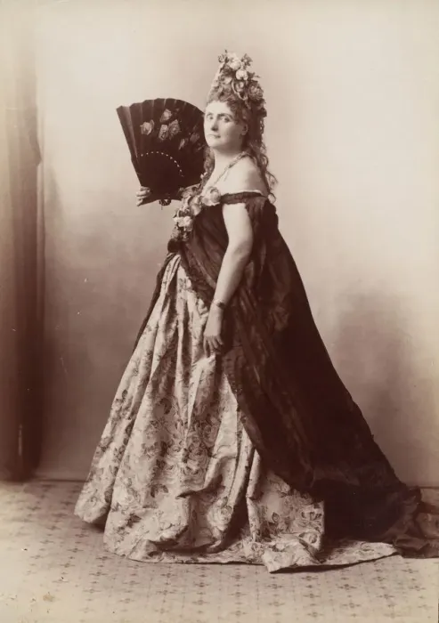 Framed Print : [Countess de Castiglione, from Serie des Roses], 1895. Creator: Pierre-Louis Pierson