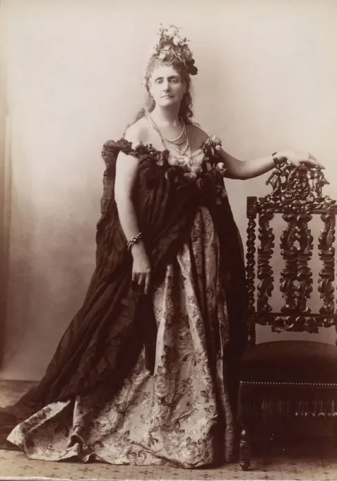 Framed Print : [Countess de Castiglione, from Serie des Roses], 1895. Creator: Pierre-Louis Pierson