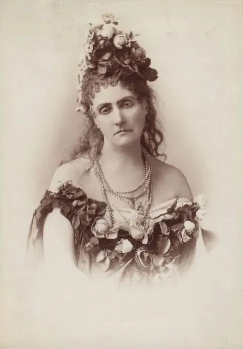 Framed Print : [Countess de Castiglione, from Serie des Roses], 1895. Creator: Pierre-Louis Pierson