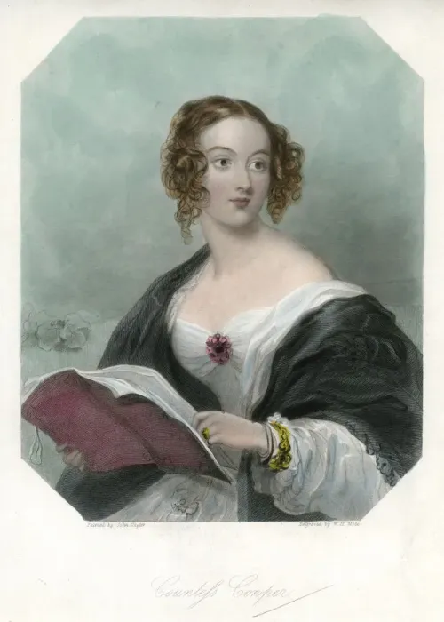 Framed Print : Countess Cowper, c1865-1890Artist: John Hayter Framed Print : Countess Cowper, c1865-1890Artist: John Hayter